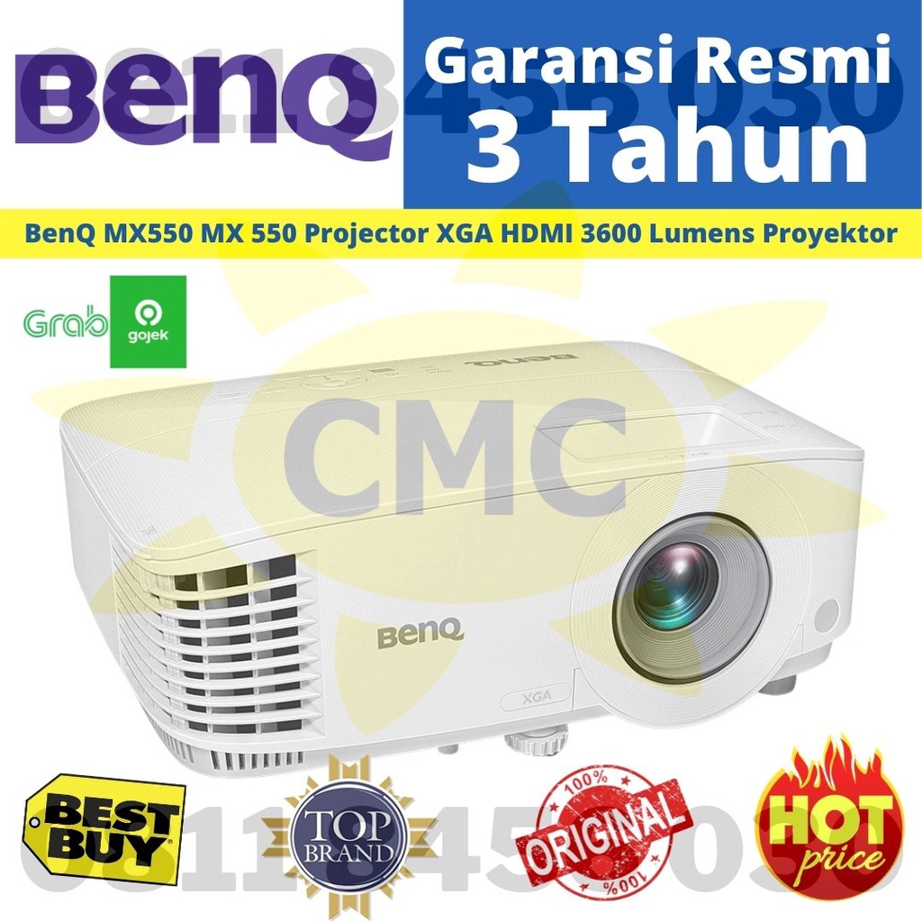 BenQ MX550 Projector XGA 1024x768 HDMI 3600Lumens Proyektor mx-550