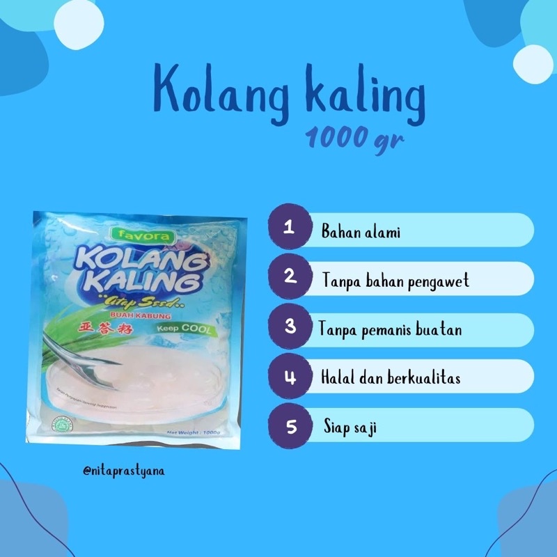 

Grab/Gojek only-2 pcs Kolang Kaling Favora@1000 gr