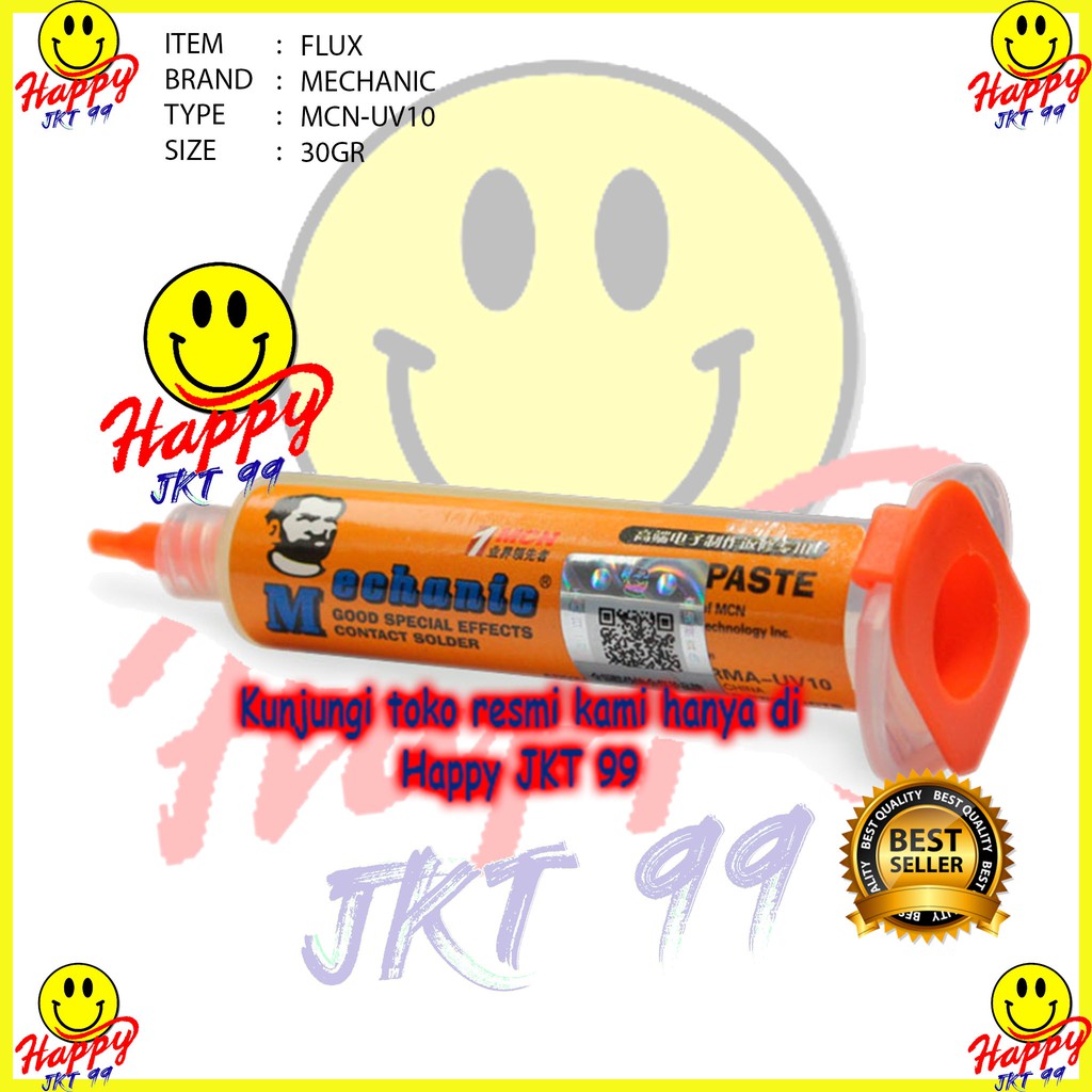 [ HAPPY JKT 99 ] FLUX MECHANIC MCN-UV10 MCN UV10 UV 10 30GRAM