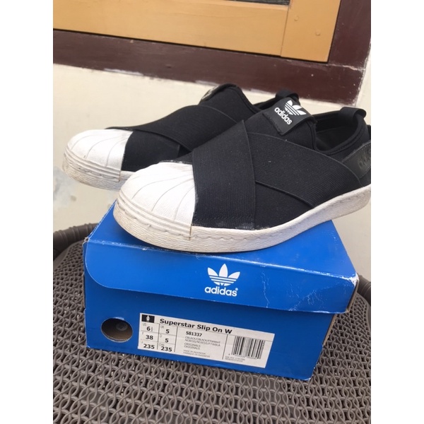 preloved adidas superstar slip on