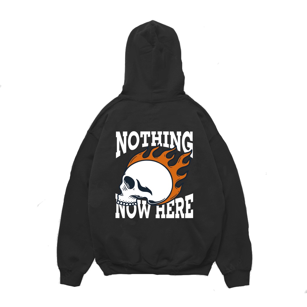 Hoodie Pria Nothing Now Here Sweater Pria Fleece Size M - XXL