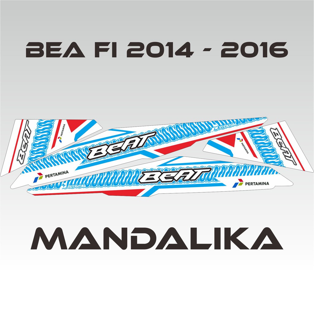 STRIPING BEAT FI 2013 2014 2015 2016 VARIASI STICKER MANDALIKA EDITION 04