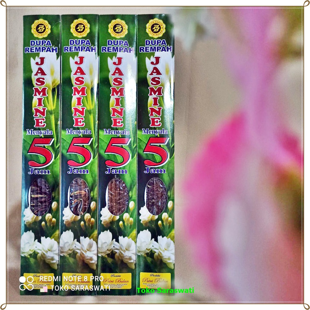 Hio Dupa Wangi Aromaterapi Jasmine Nyala 5 Jam Isi 5 Stik