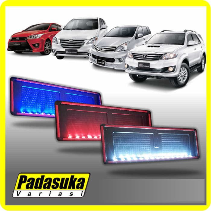 Dudukan Tempat Plat Nomor Mobil Lampu