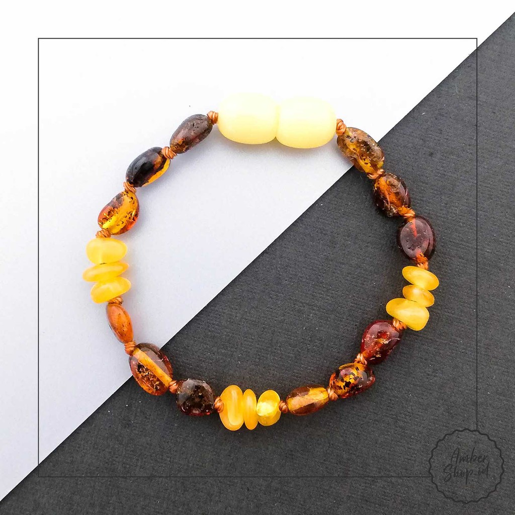 Gelang Bayi Amber pereda tumbuh gigi bayi - Amber Shop AS5 (FREE GIFT)