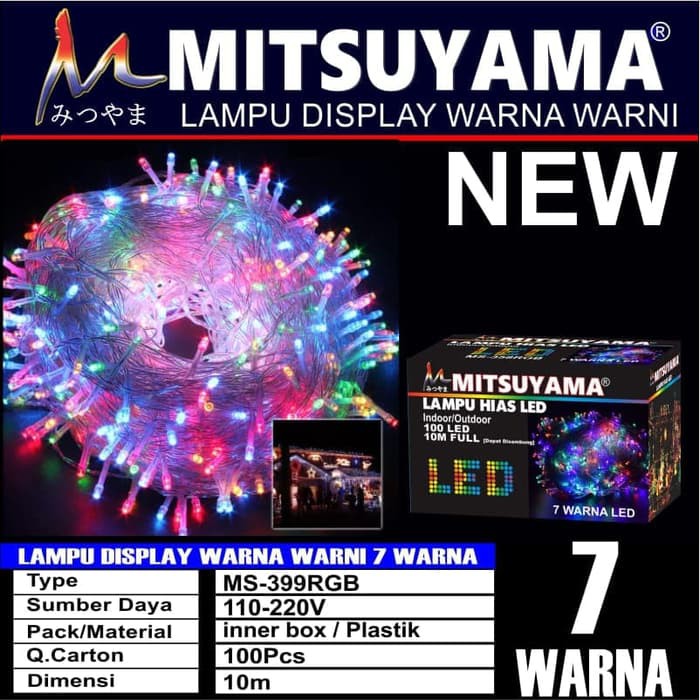 Lampu Tumblr / Lampu Natal LED / Lampu Display Dekorasi RGB Warna Warni Pelangi