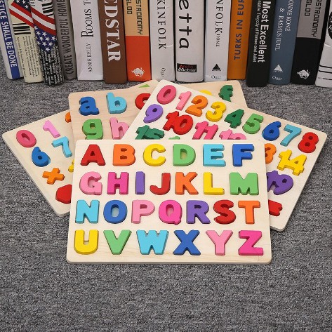 Chunky Puzzle ABC 123 Tracing Chunky Puzzle Print New Puzzle Kayu Pastel Wooden Puzzle Anak Puzzle Kayu Jigsaw Puzzle 3D Mainan Edukasi Wooden Puzzle