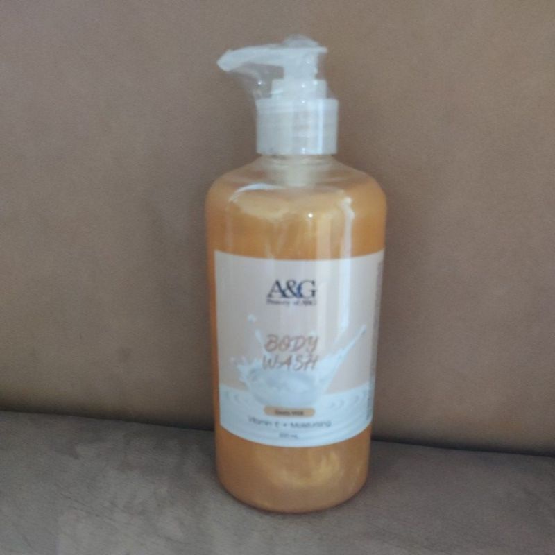 A&amp;G BODY WASH MILK 500ML - sabun mandi cair a&amp;g shower Gel with Milk A&amp;G Gold Pink Putih