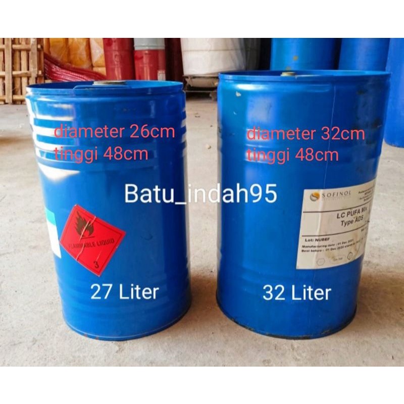 Jerigen Bensin Solar - Jerigen Besi - Drum Besi 27 Dan 32 Liter