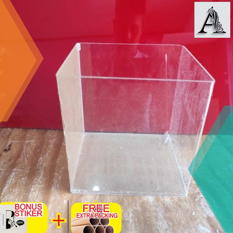 

Promo Aquarium / soliter Ikan Bahan Akrilik Ukuran P 12 cm x 12 cm x 12 cm