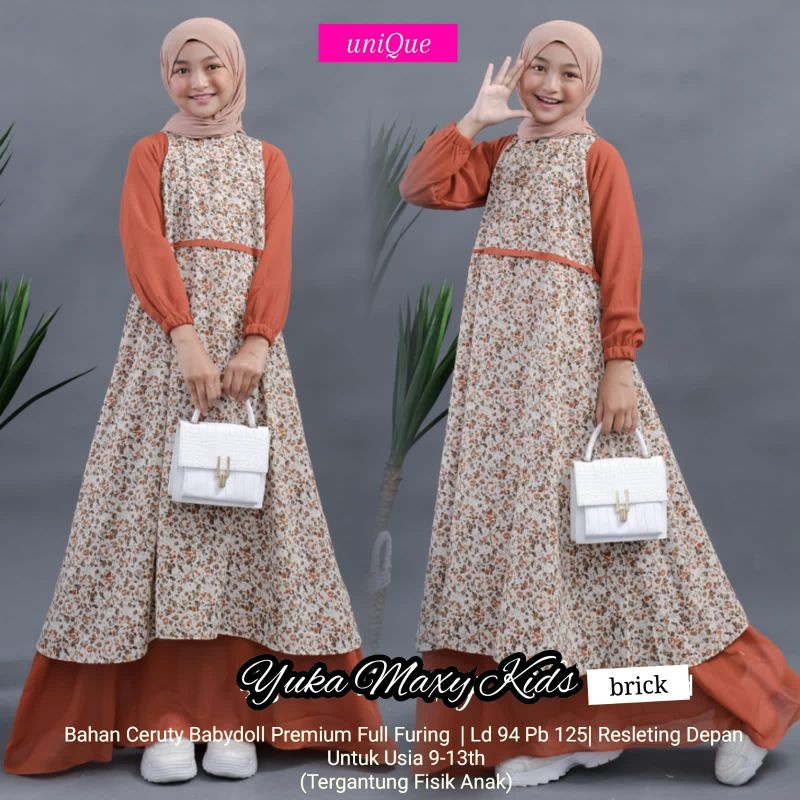 YUKA MAXY KIDS GAMIS CERUTTY BABYDOLL ANAK PEREMPUAN BY UNIQUE