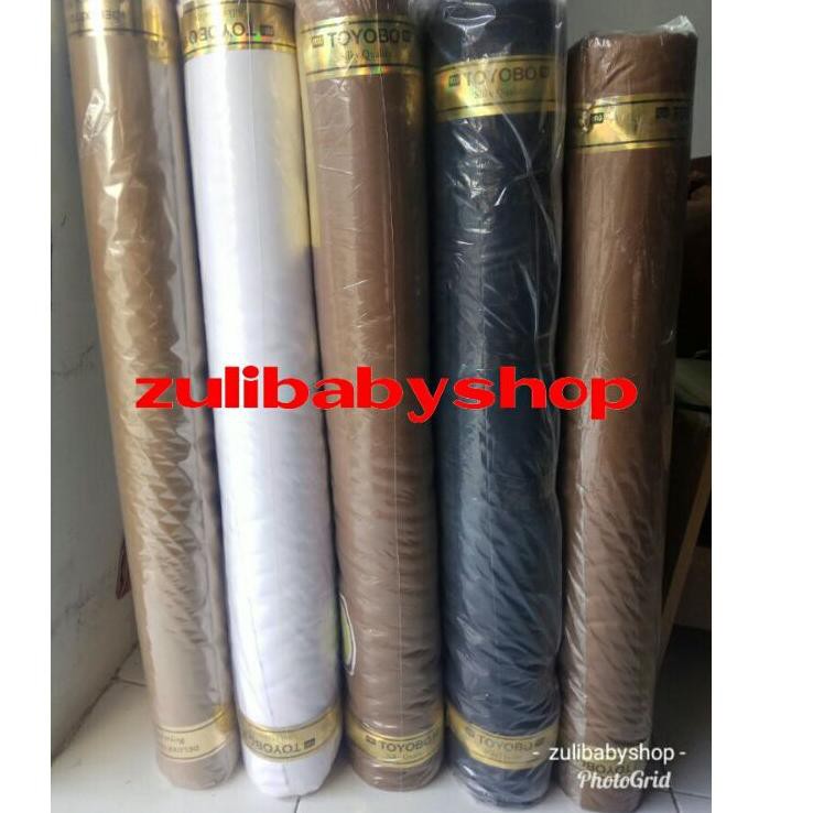 E0J Kain Toyobo Seragam Pemda ASN PNS Guru Keki/Khaki Muda, Tua, Hitam dan Putih harga per 0,5 m❊ (M