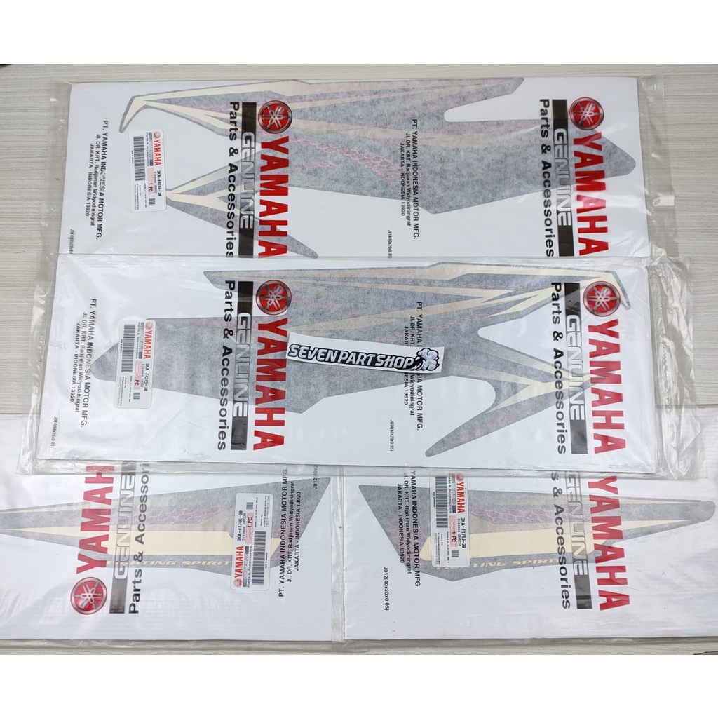 Striping Sticker Hitam Set 2005 Original Yamaha Rxking Rx King