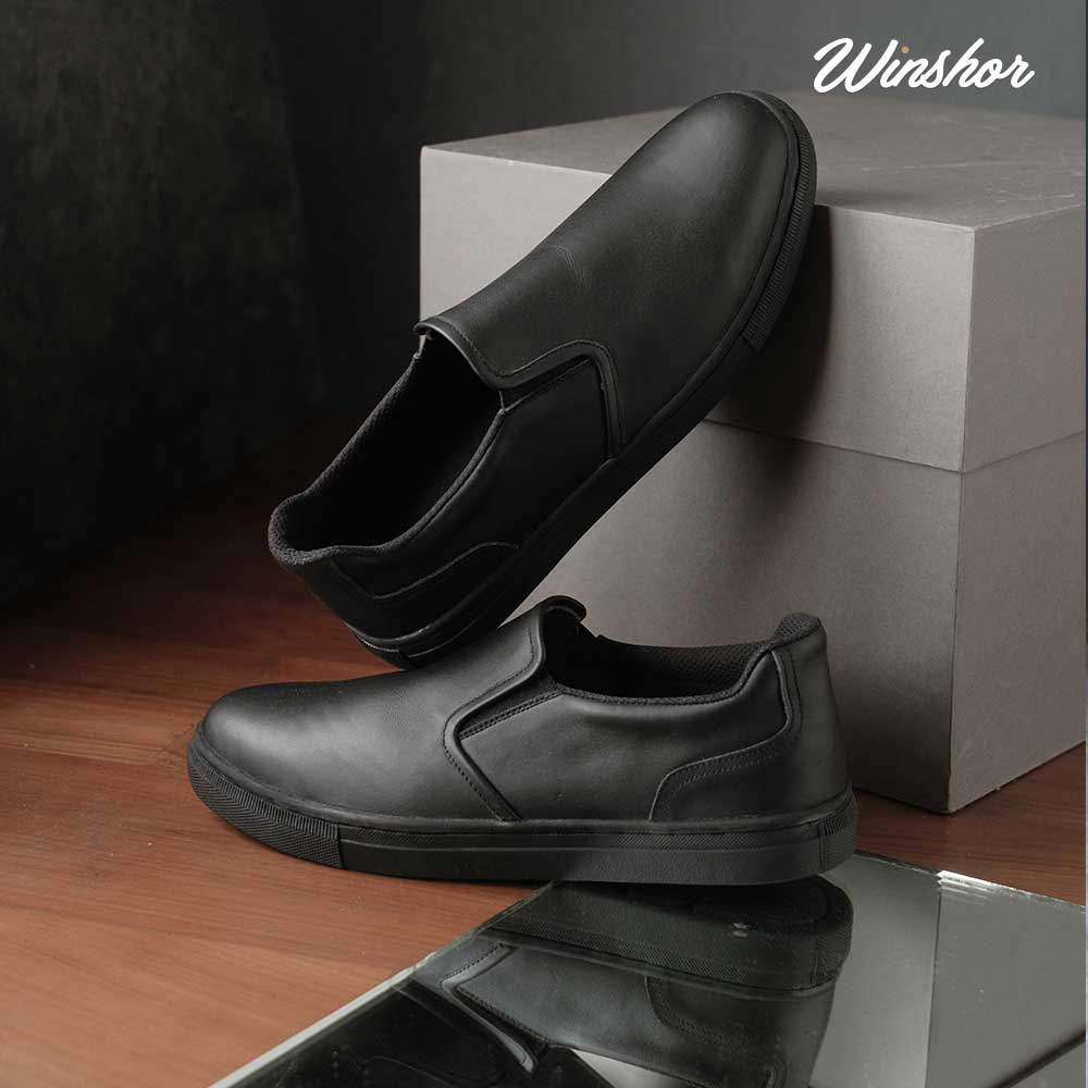 Sneakers Slip on - Winshor - Hilton Black