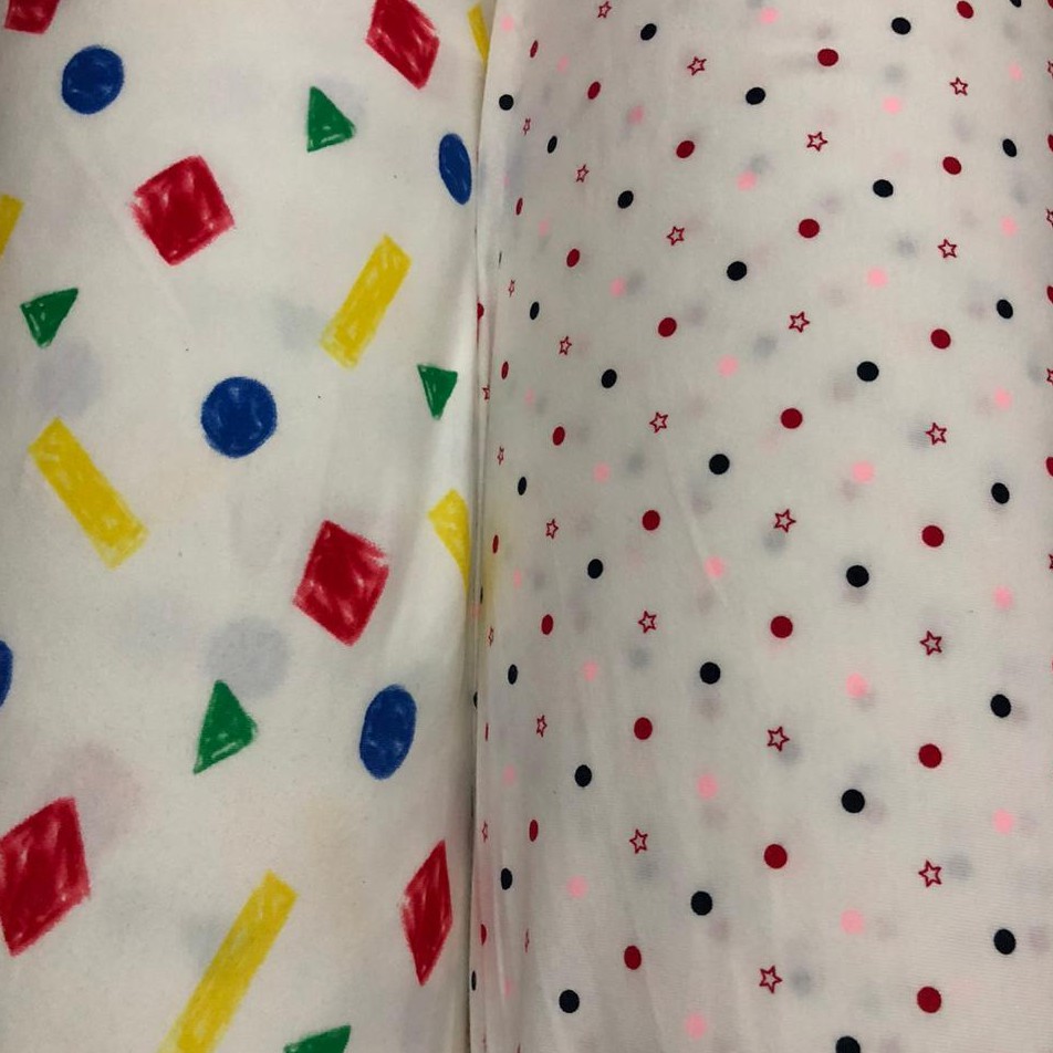 Bahan Kaos Kain Single Knit Cotton Print