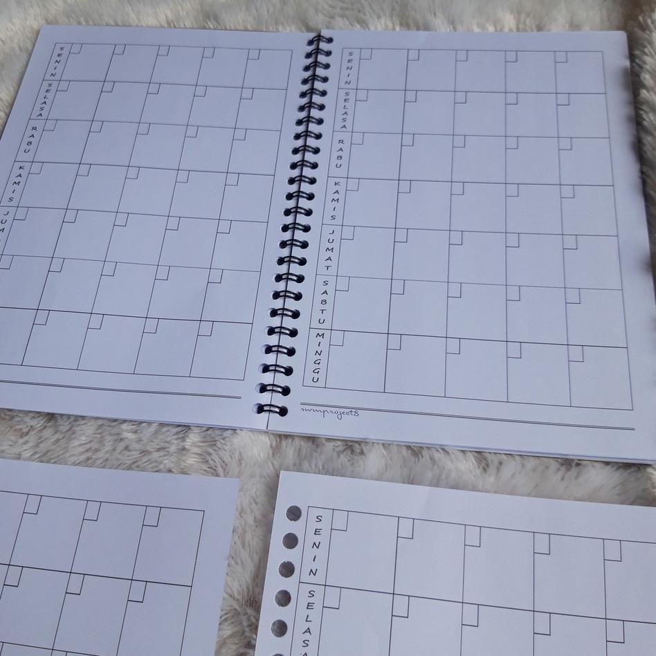 

Best Product 7H0EI planner 22 - notebook spiral refill loose leaf kertas isi binder filler B5 A5 A6