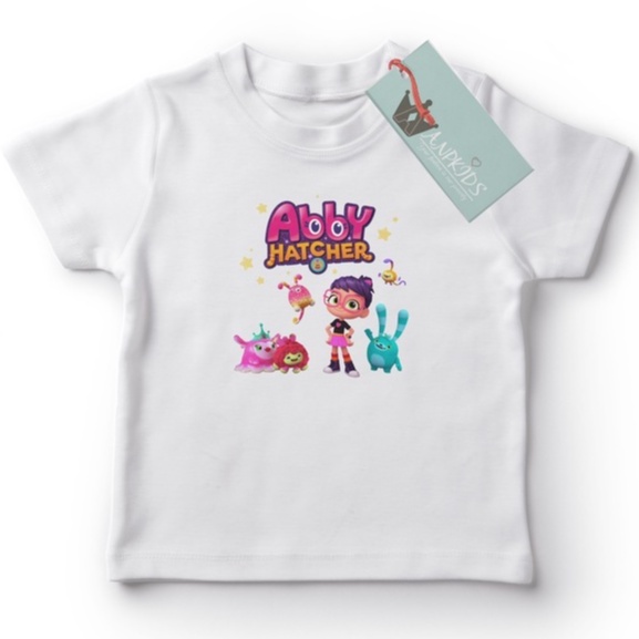 kaos anak unisex abby hatcher cotton combed 30s