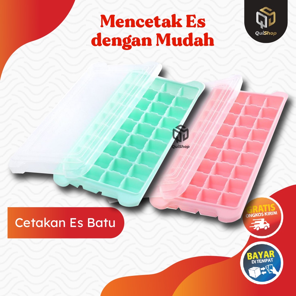 Cetakan es Silikon ice cube mold silicone 36 grid silicone ice tray