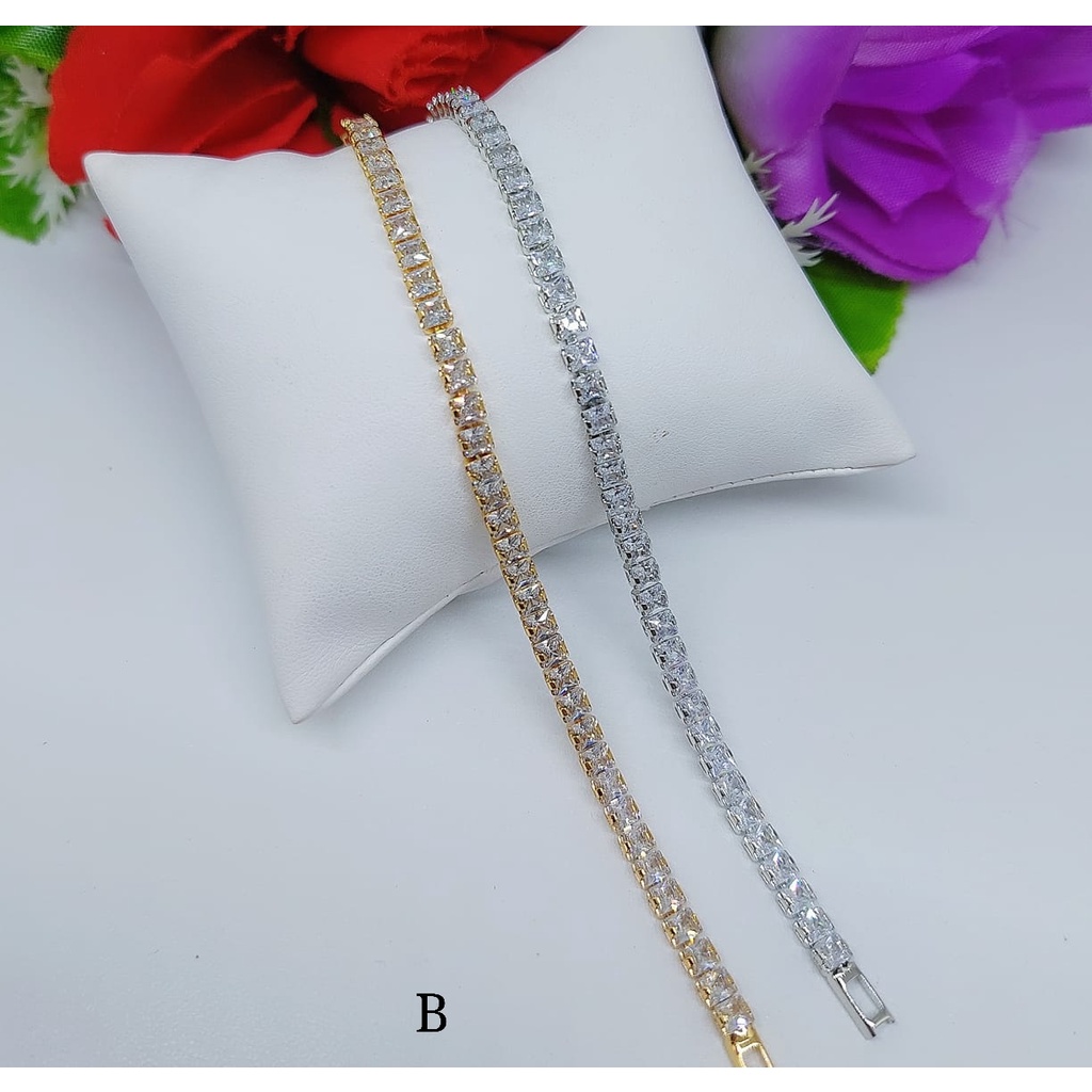 Xuping Gelang Full Mata Terbaru Rantai Kecil.Besar 90 A B