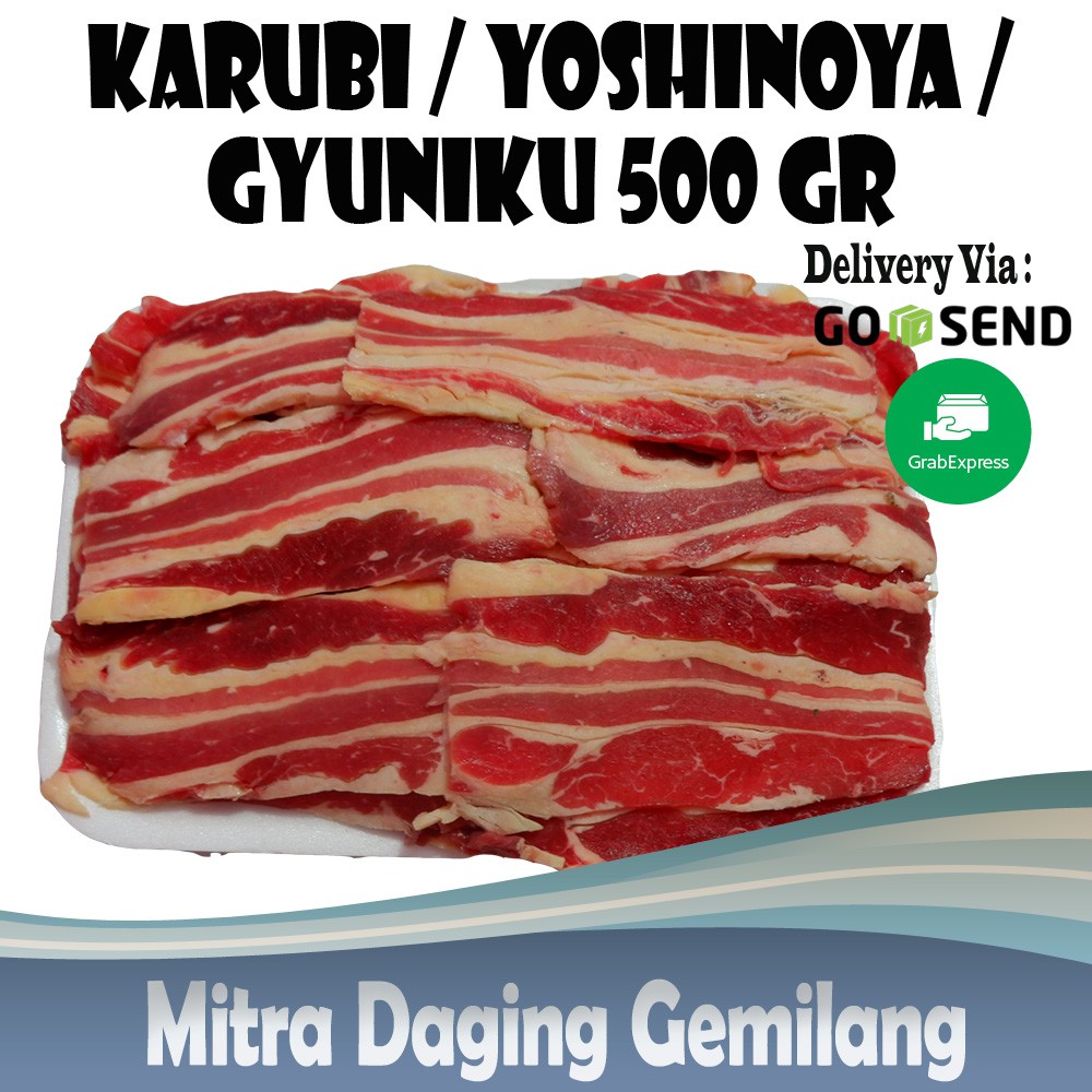 

Daging Sapi Karubi / Yoshinoya / Gyuniku 500 gram