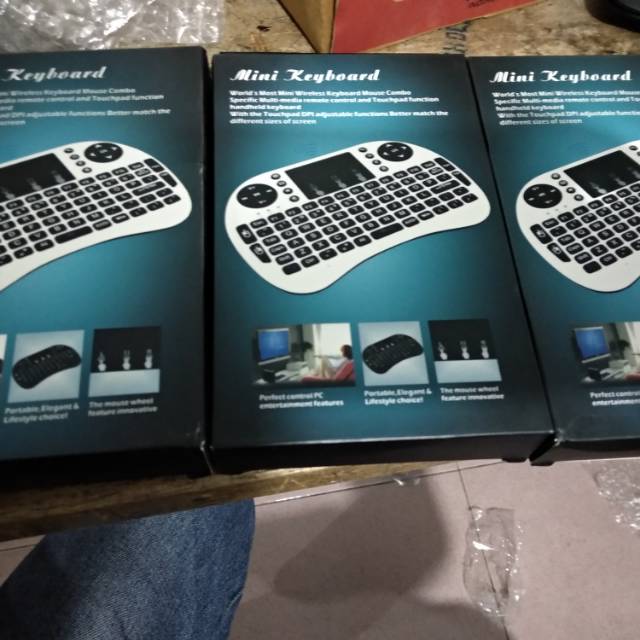 MINI KEYBOARD WIRELESS SUPORT SEMUA STB, LAPTOP, PC