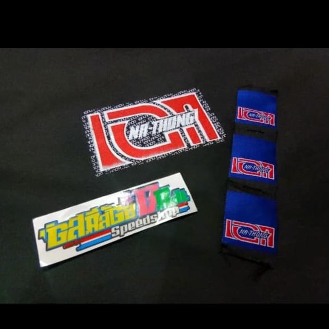 Sarung Jok Kulit Jok Nathong + Emblem Logo Nathong Original Thailand. - Hitam