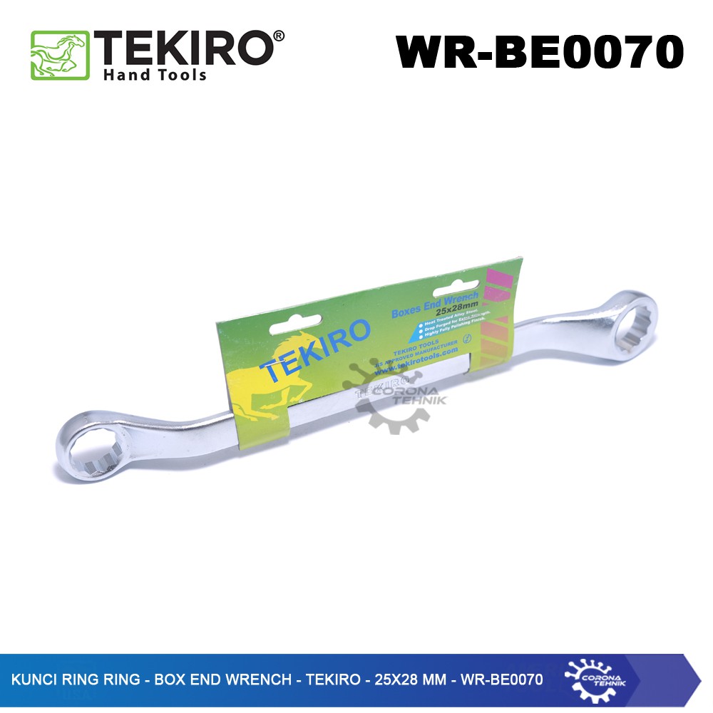 WR-BE0070 - Kunci Ring Ring - Box End Wrench - Tekiro - 25x28 mm