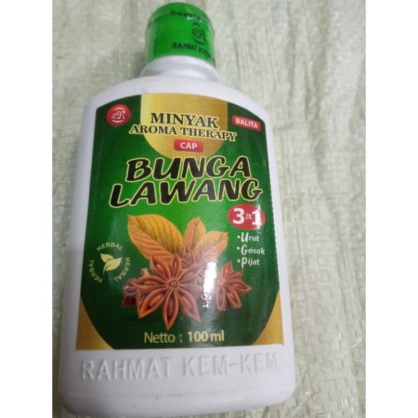 

Minyak Kem Kem Balita Cap Bunga Lawang 200ml