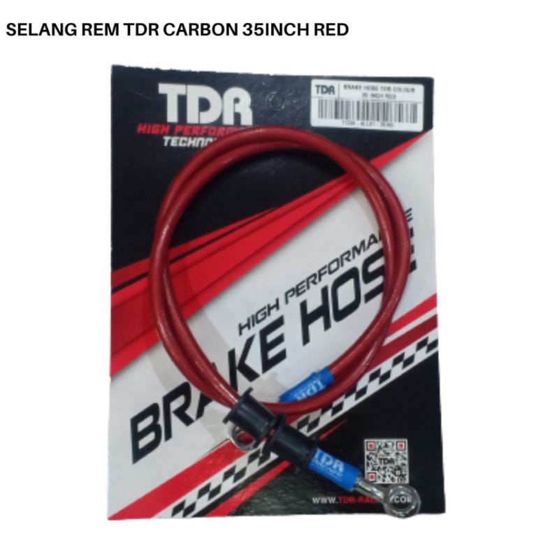 Selang rem TDR Hitam Carbon 90CM/35inch/ 60CM/24inch TDR Racing