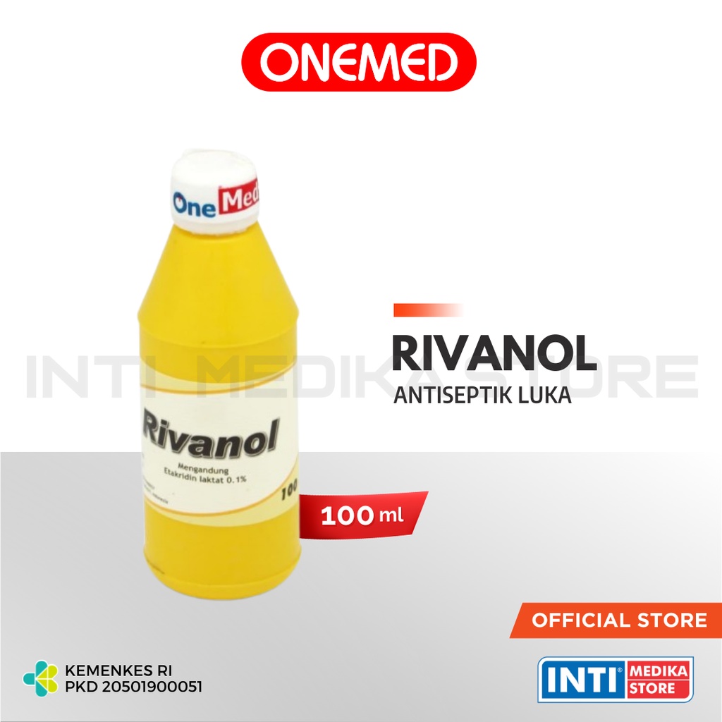 Jual ONEMED Rivanol 100 Ml Antiseptic Pembersih Luka Shopee Indonesia