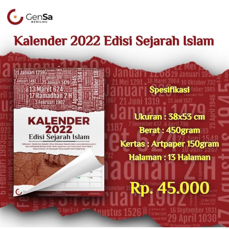 

Kalender 2022 Edisi Sejarah Islam Edgar Hamas