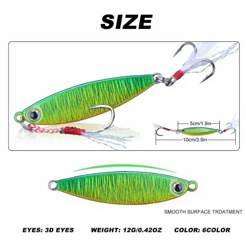 ( L08 ) Lure metal zig swimbit 10 grm dan 16.grm