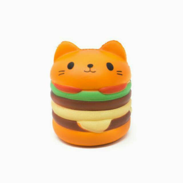 Paket Squishy Burger Cake Murah Jumbo Slow Squisy Skuisi