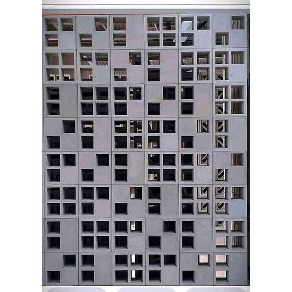 Roster beton motif dadu