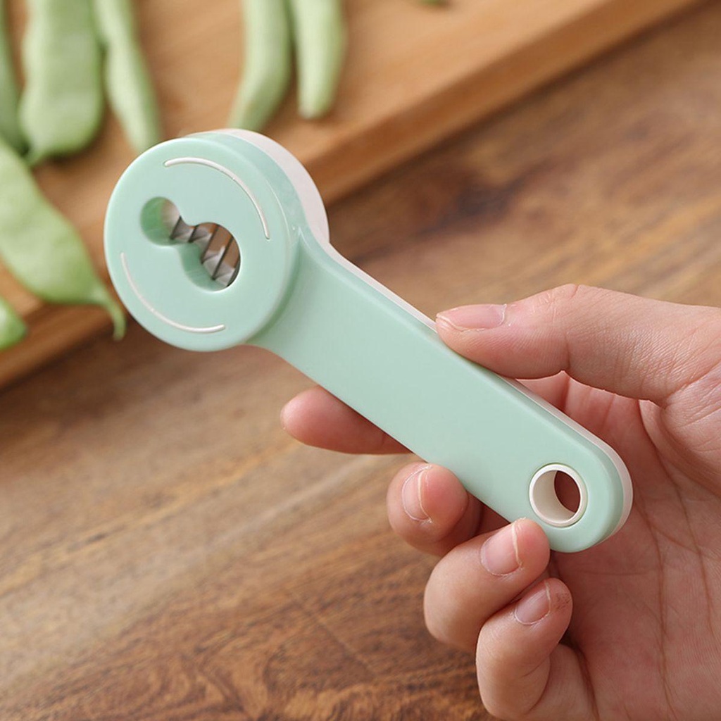 [Elegan] Alat Pengiris Kacang Hijau Sayur Stainless Steel Peeler Green Stringer