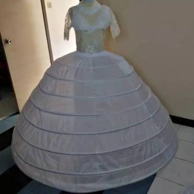 PLAT GRADE A Petticoat ring 8 diameter 150cm Gelembung Gaun Kawat Gaun Quality no.1 peticoat/petikut ring 8 Jumbo pengembang gaun MURAH produksi sendiri