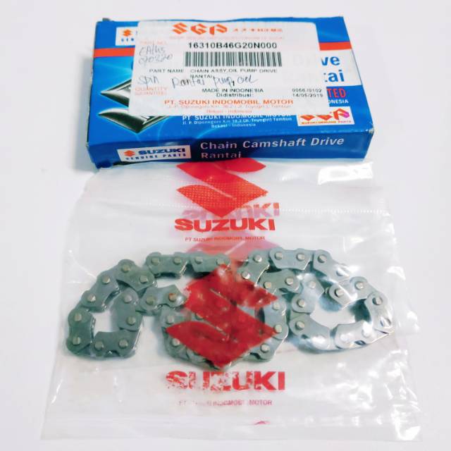 Rantai Pompa Oli SPIN SKYWAVE HAYATE SKYDRIVE Chain Assy Oil Pump Original Suzuki SGP 100%    16310B