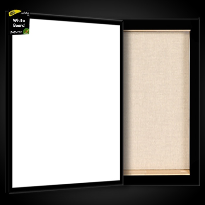 

White Board Melamin Papan Tulis Putih By Ravalio 70x140 cm