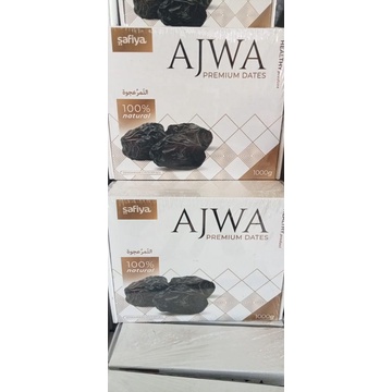 

KURMA AJWA MADINAH merk safiya KEMASAN 1 KG