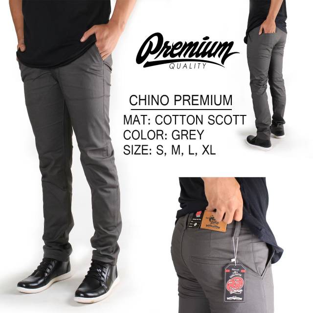  CELANA  CHINO  Panjang Cotton Scott Premium M L Xl  PRIA 