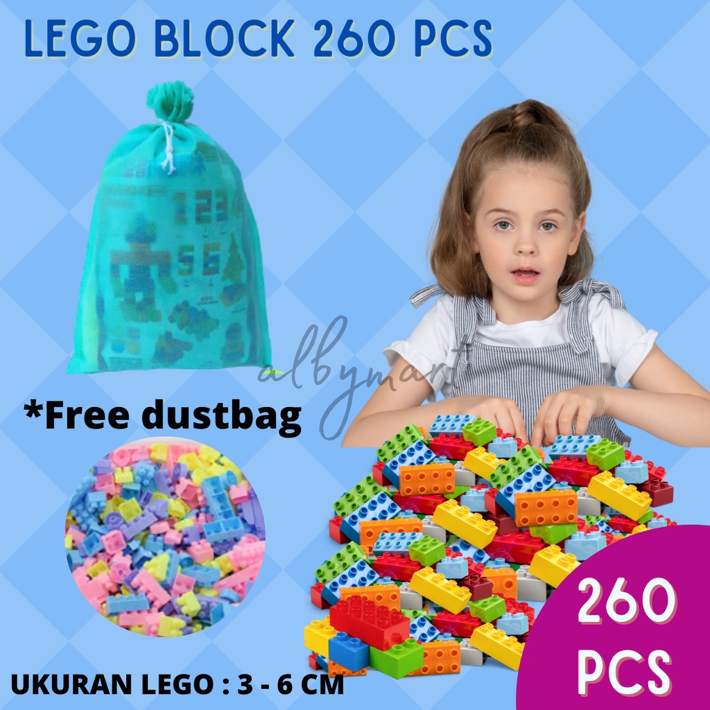 Jual Mainan Block Isi 260 Pcs Blok Bongkar Pasang Brick Edukasi ...