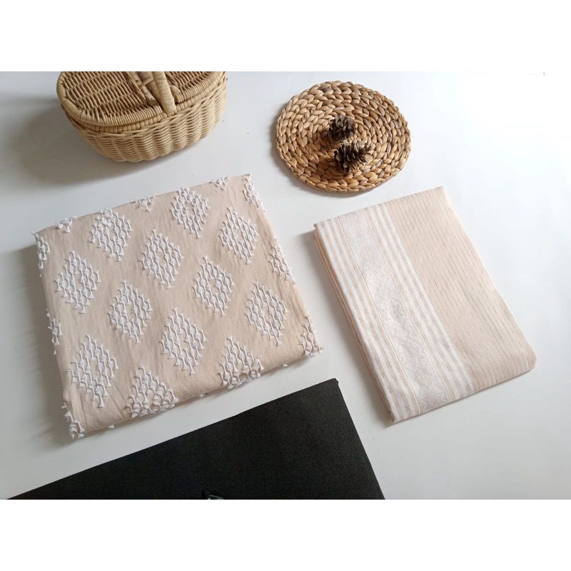 tenun bulu + songket baron (1set)