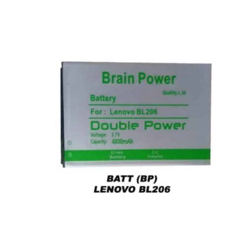 Double Power Battery Batere Batre Baterai Brain Power Lenovo A360T A630A A600E BL206 BL 206