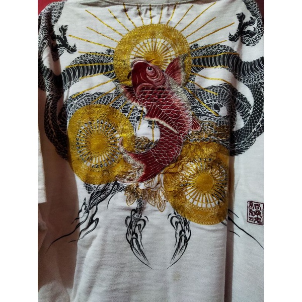 Kaos Sukajan Karakuri Tamashii Dragon Koi Full Bordir