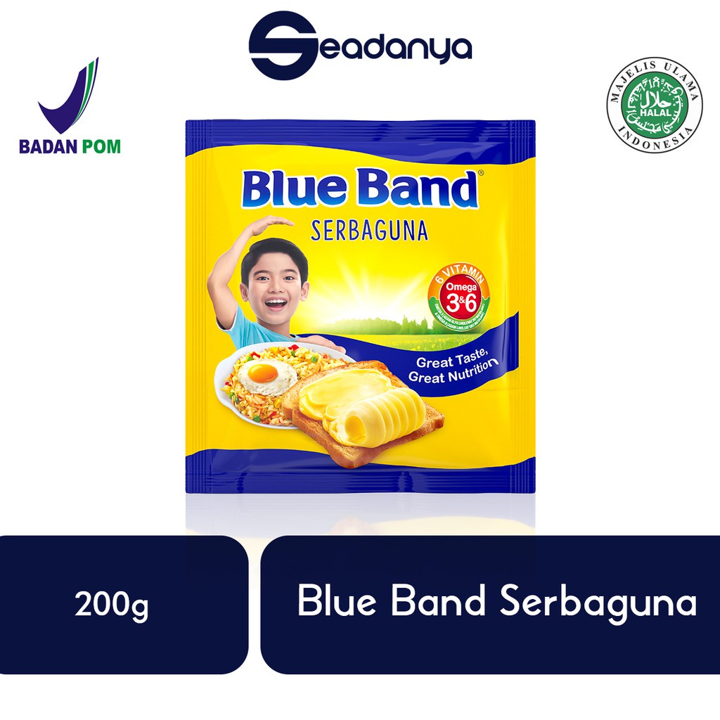 

Blue Band Sachet Serbaguna 200 Gram Blueband - Halal MUI & BPOM