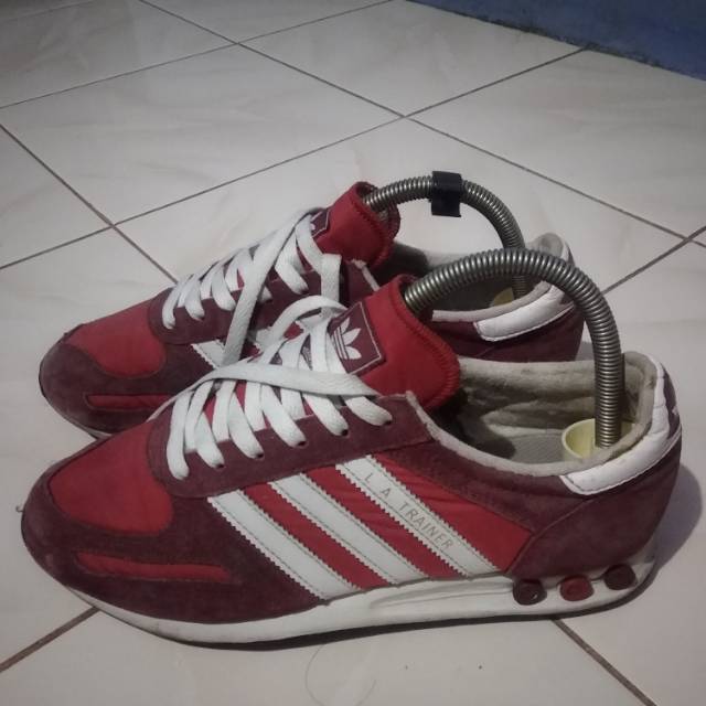 Sepatu Adidas LA Trainer Red Second Original