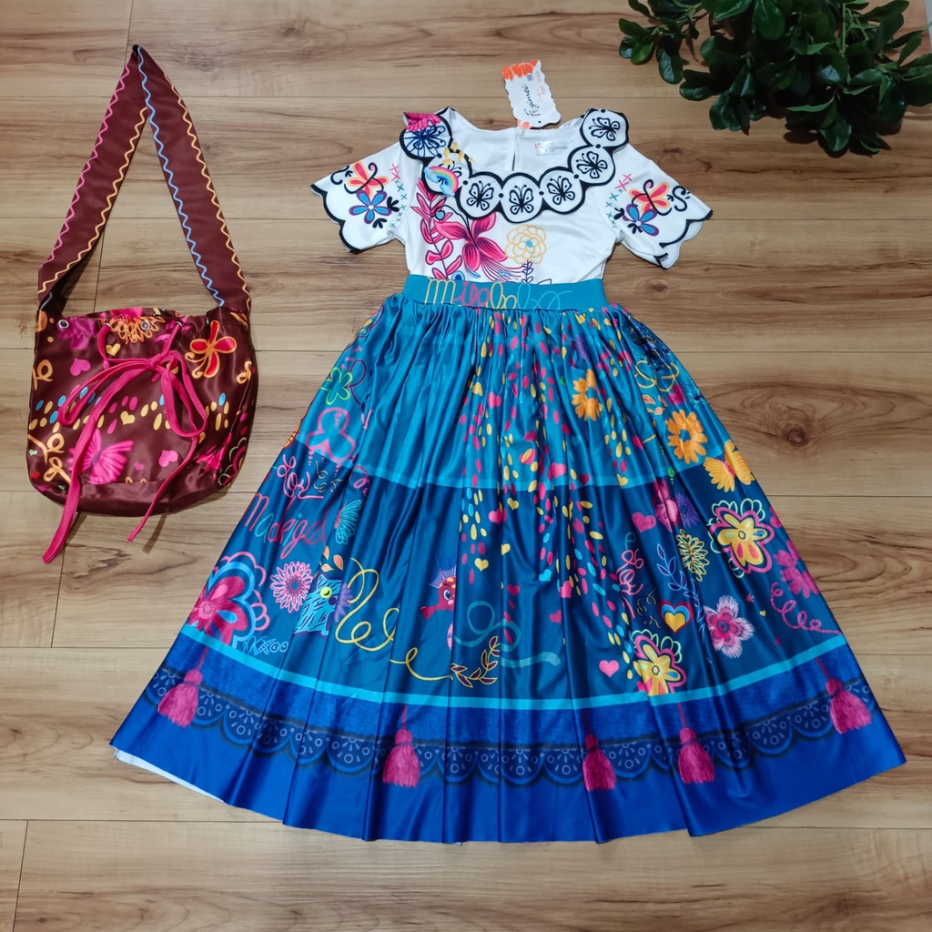 [Brandedbaby] 3T-9T DRESS ENCANTO MIRABEL DAN ISABELA KOSTUM ANAK PEREMPUAN IMPORT