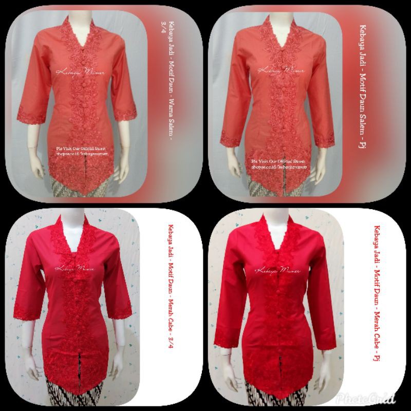 Kebaya Jadi. Kebaya Encim. Kebaya Salem. Kebaya Jadi Encim.  Kebaya modern