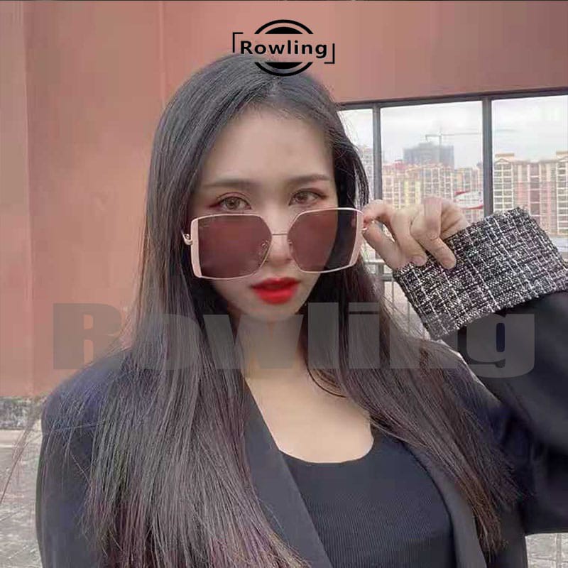 Rowling(ka-90)Kacamata Hitam  Sunglasses Terbaru Bingkai Logam Oversized Titanium Import Kacamata Fashion