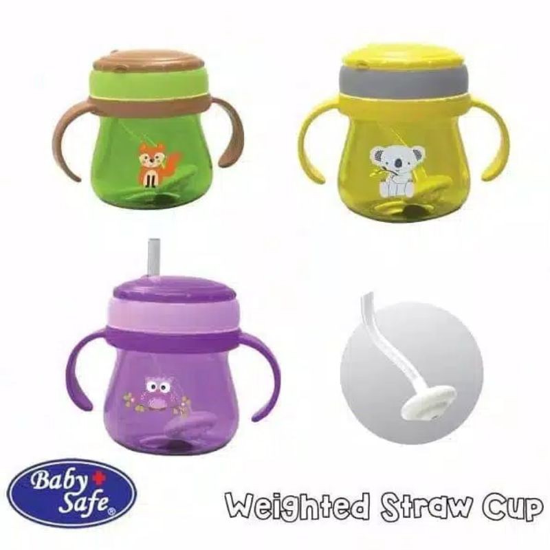 Tempat Botol Minum bayi dan anak Baby Safe Cup Weighted Straw JP019